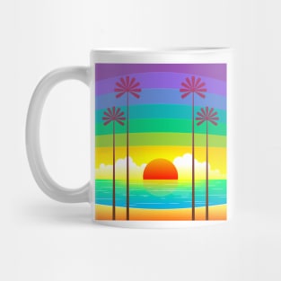 Palm Tree Design Mug